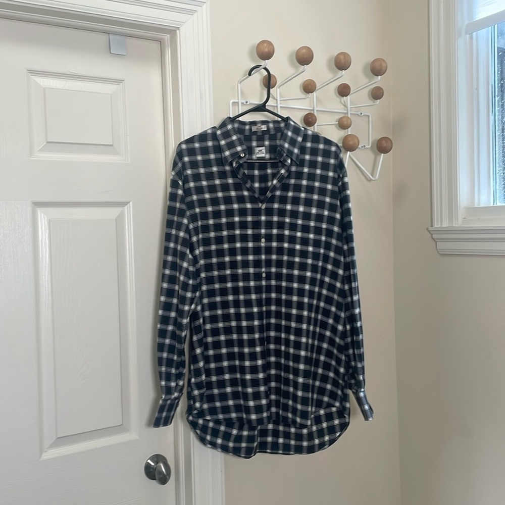Peter Millar - Preppy Casual Button Down - Black / White - Large